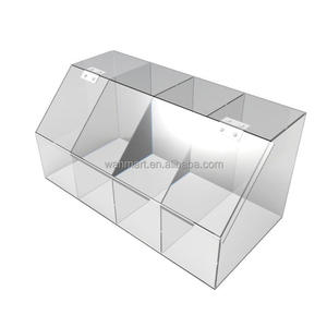 Rõ ràng Acrylic kẹo bin phân vùng thực phẩm khô hiển thị các loại gia vị container bán lẻ bánh rán Cookie bin - Product Image 1