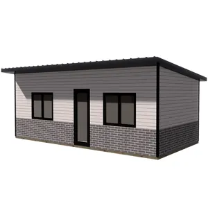 Nuovo design, 32 m3/344sq,ft, casa con struttura in acciaio economica/cabina composita in plastica di legno WPC/casa in legno