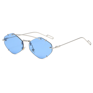 Funny <strong>Party</strong> Festival Women Ball Eyewear Metal Sunglasses Fashion Rimless Lens Sun <strong>Glasses</strong> 2025 - Product Image 3