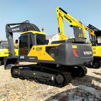 24Ton Excavator Bekas Volvo EC240 EC240D Tiga Mode Tenaga Hemat Energi Untuk Operasi Konstruksi Jangka Panjang