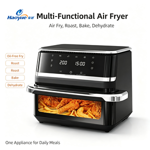 <span class=keywords><strong>Friggitrice</strong></span> ad Aria Elettrica Commerciale Doppia con Cestelli Indipendenti da 12L, Touch Screen e Finestra Visiva, Senza Olio - Product Image 6