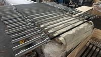 Barre OB de gymnastique professionnelle UNIQ en gros en acier inoxydable courbe droite 2200mm 20kg haltère droite en acier inoxydable