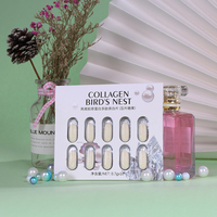 Comprimés de collagène personnalisés, extrait de nid d'oiseau, collagène et vitamine C, complément pour les cheveux, la peau et les ongles, multi-collagène