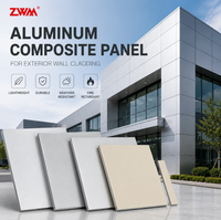 Panneau composite en aluminium ignifuge FR 4.0MM 5.0MM 6.0MM ACP/ACM ALUCOBOND pour façade de bâtiment, revêtement extérieur