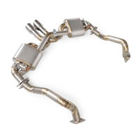 Prix d'usine : Système d'échappement Catback en titane pour Porsche Cayman 981 3.8 2013-2015 avec silencieux à clapets et embout d'échappement