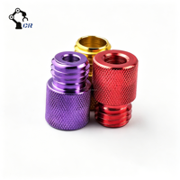 Écrous moletés en acier inoxydable 304, écrous métriques, raccords de conversion pneumatiques à filetage mâle et femelle usinés CNC, service personnalisé
