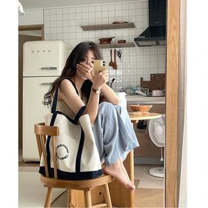 Custom Printed logo <b>Canvas</b> Tote <b>Bag</b> <b>Large</b> Capacity Shopping <b>Bag</b> Tote <b>Bag</b> for Women - Product Image 3