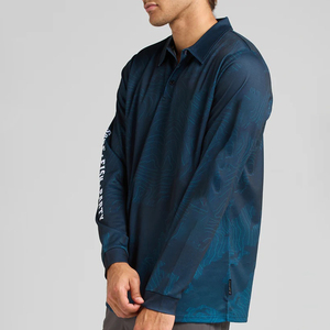 Pescatore disegna la tua camicia a rete di pesce Bigfish a maniche lunghe rosa abbottonatura camicia Uv camicie da pesca personalizzate - Product Image 3
