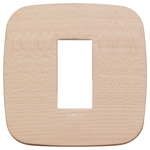 แผ่นสวิตช์ติดผนังวิมาร์ เมเปิล 9.7x9.7 ซม. ขอบโค้งมน - Product Image 1
