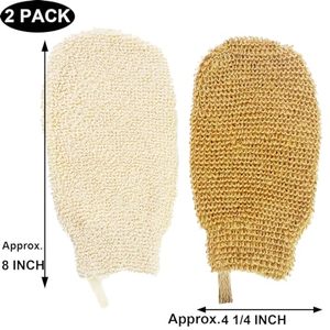 Eco Friendly Natural Reusable Exfoliating Jute Ramie Fiber Bath <b>Glove</b> <b>Shower</b> Sisal Mitt Soap Foaming Bag Body Exfoliating <b>Gloves</b> - Product Image 3