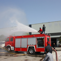 Camion-citerne à eau claire de 6000-8000 litres, mousse, 4x2, diesel, double usage, 4 portes, camion de pompiers, véhicule de lutte contre les incendies pour propriétés communautaires