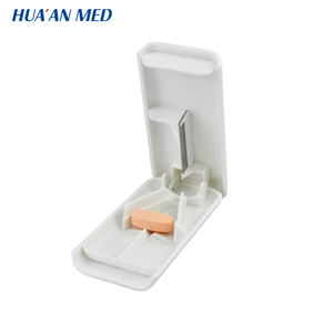 HUA an Plastic Medicine Portable Splitter Custom Promotional Mini Pill Box With Cutter