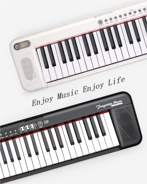 BDMUSIC Portable 61-Key Electronic Piano Keyboard with 200 Rhythms & Tones Educational Music Synthesizer for Beginners