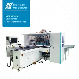 เครื่องเจาะรู6ด้านทำจากไม้ CNC เฟอร์นิเจอร์เดือยไม้