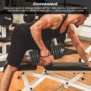 Julyfit באיכות גבוהה גומי פלדה threaded משקל מתכוונן בר ידית ידית - Product Image 4