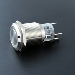 Кнопка переключателя кнопок водонепроницаемая, 16 19 мм, фиксатор/Мгновенный светодиод, 3 В, 5 В, 6 В, 12 В, 24 В, 110 В, 220 В кнопка переключателя - Product Image 5