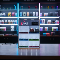Présentoir en acrylique personnalisé avec éclairage LED, vitrine pour magasin de tabac, armoire de présentation en acrylique
