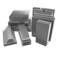 Dissipateur thermique CNC professionnel certifié ROHS pour amplificateur audio, avec colle thermique conductrice à extrusion et refroidissement par denture dense personnalisée