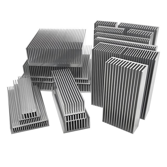 Custom Dense Tooth Routing Cooling Thermal Conductive Glue Extrusion Amplifier Professional Audio ROHS Certified CNC Heat Sink