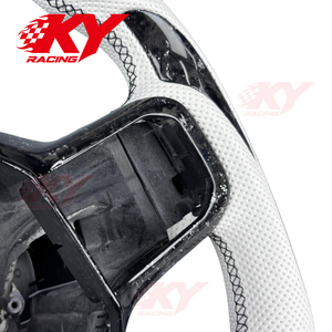 Volante de Fibra de Carbono Forjado en Cuero Personalizado para Ford F150 Raptor XL Single Cab Ranger F250 F350 2021+, Accesorios para Automóviles - Product Image 3