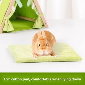 Echo <span class=keywords><strong>Yee</strong></span> <span class=keywords><strong>Casa</strong></span> de Fieltro Triangular para Conejos, Cobertizo Escondite Cálido para Dormir, Juguete para Cobayas y Chinchillas, Uso Otoño-Invierno, Resistente a Mordeduras - Product Image 2