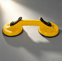 Ventouses en plastique personnalisées pour double vitrage, force d'aspiration de 70 kg, couleur jaune, pour le retrait de bosses sur carreaux de verre