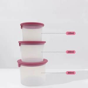 Juego de 6 Recipientes Reutilizables de Silicona para Alimentos para Bebés con Tapas, Aptos para Viajes, de Grado Alimenticio - Product Image 6