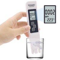 Testeur d'eau numérique multifonction 3-en-1 TDS & EC TDS PPM avec écran LED, prix usine Chine