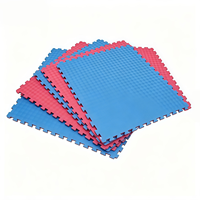 Tapete de Espuma EVA de 100x100cm, Cinco Líneas, para Entrenamiento de MMA, Boxeo y Lucha Libre, Antideslizante, Alta Densidad, Absorción de Impactos, Venta al Por Mayor, OEM