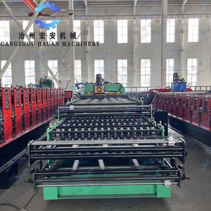 Machine automatique de formage de tuiles pour toiture, largeur d'alimentation 1200 mm, entraînement par rouleaux et moteur - Product Image 3