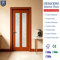 Portes intérieures en bois, PVC, WPC, MDF, résistantes au vent, à ouverture latérale, pour chambre à coucher, salle de bain, maisons