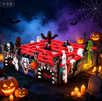 Labyrinthe gonflable Joyful Oxford pour Halloween, maison hantée gonflable, labyrinthe effrayant pour location commerciale en extérieur et divertissement