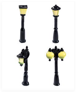 نموذج مصغر مضيء ثلاثي الأبعاد لإنارة الشوارع، ديكور للحدائق الخيالية وبيوت الدمى، إكسسوارات تصوير - Product Image 5