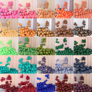 Ballons en latex rétro de couleur <span class=keywords><strong>rouge</strong></span> vin, rose sable, <span class=keywords><strong>blanc</strong></span> peau, ronds, mat, vintage, pour décoration de fête, vente en gros 2026, 5, 10, 12, 18 pouces - Product Image 3