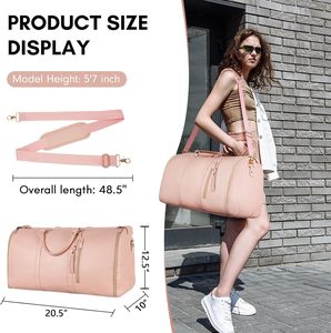 Meilleur grand <span class=keywords><strong>40</strong></span> <span class=keywords><strong>litres</strong></span> rose léger convertible sur la taille des femmes costume robe vêtement loin <span class=keywords><strong>sac</strong></span> <span class=keywords><strong>de</strong></span> <span class=keywords><strong>voyage</strong></span> international - Product Image 3