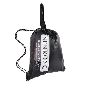 Custom Logo Canvas String Outdoor Sport <b>Backpack</b> Fashionable with Zipper Pocket Wholesales Lightweight <b>Drawstring</b> School Bag - Product Image 5