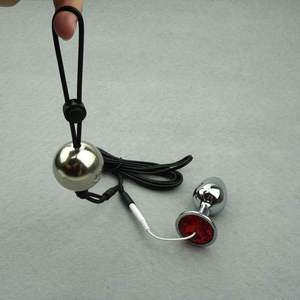 Dispositivo di castità con allungamento del pene per Extender della barella per il peso pesante della sfera di metallo di Amazon 170g/5.99oz - Product Image 4