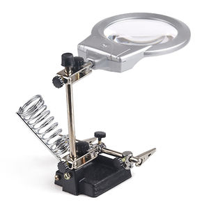 BIJIA 16129-A <span class=keywords><strong>Loupe</strong></span> d'aide éclairée 6x/2.5x avec fer <span class=keywords><strong>à</strong></span> souder Led <span class=keywords><strong>à</strong></span> double grossissement - Product Image 2