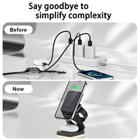 Station de chargeur sans fil pliable compacte Schitec 3 en 1 chargeur magnétique à charge rapide pour iPhone Samsung montre de téléphone