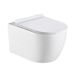 미국 표준 위생 도자기 럭셔리 욕실 다시 벽 Siphonic 원피스 세라믹 WC 벽 걸려 화장실 중국 공장에서