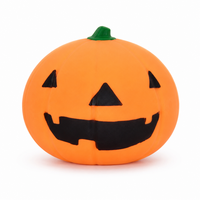 Jouet Squishy Citrouille Géante d'Halloween en Gros, Jack O'Lantern, Jouet Sensoriel Anti-Stress à Presser, Sac OPP