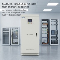 Stabilisateur de tension triphasé servo AVR 600KVA 380V avec écran LCD SBW, fonctionnement autonome