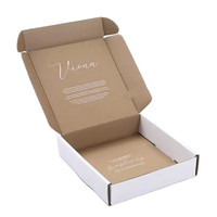 Impression de taille personnalisée avec logo Boîte d'emballage cadeau en papier ondulé pour expédition postale Fabricants de tissu pour sous-vêtements
