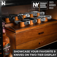 Présentez et Rangez Votre Collection de Couteaux avec le Coffret de Présentation Premium pour Couteaux de Poche Armada pour 40 à 50 Couteaux  Grands Tiroirs