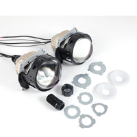 Kit de conversion de phares LED universels GPNE New 3000K 4500K 6000K tricolores 3 pouces Canbus 12V avec lentille de projecteur Bi-LED GS50X