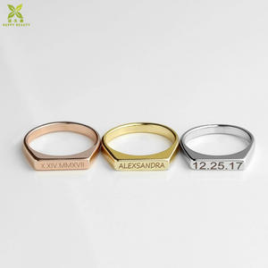 <span class=keywords><strong>Anelli</strong></span> Personalizzati con Nome per Membri della Famiglia, Impilabili e Personalizzabili - Product Image 2