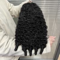 Perruque en cheveux humains naturels couleur 99j, cheveux vietnamiens bruts, perruque frontale en dentelle 13x4, densité 180%, bouclée birmane, sans colle, pour femmes noires