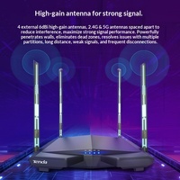 Routeur Wi-Fi Tengda AC6 802.11ac pour usage domestique, pénétration murale, 1200M, haute vitesse, double bande, Gigabit, 5G, puissance améliorée