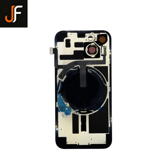Premium JF Brand Mobile Phone Housing Bar Design Back Glass Assembly with Flex Cable for iPhone 14/14 Plus Custom Logo Supported