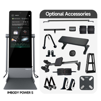 IMBODY Appareil de fitness intelligent tout-en-un pour la maison avec miroir de fitness, IA intelligente et écran tactile